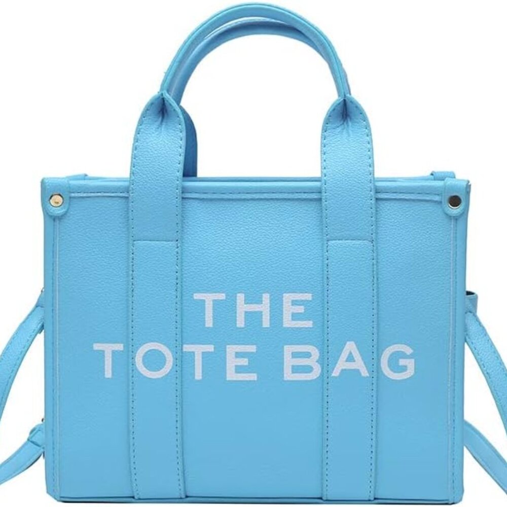 The Tote Bag for Women, Leather Color: Sky blue #855